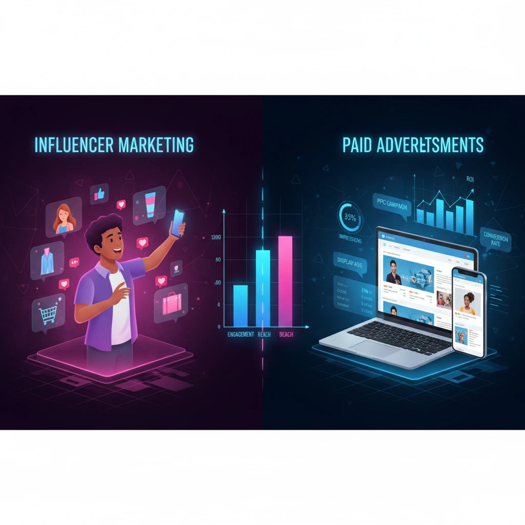 Influencer Marketing vs Paid Ads Which Works Better for E-Commerce Brands