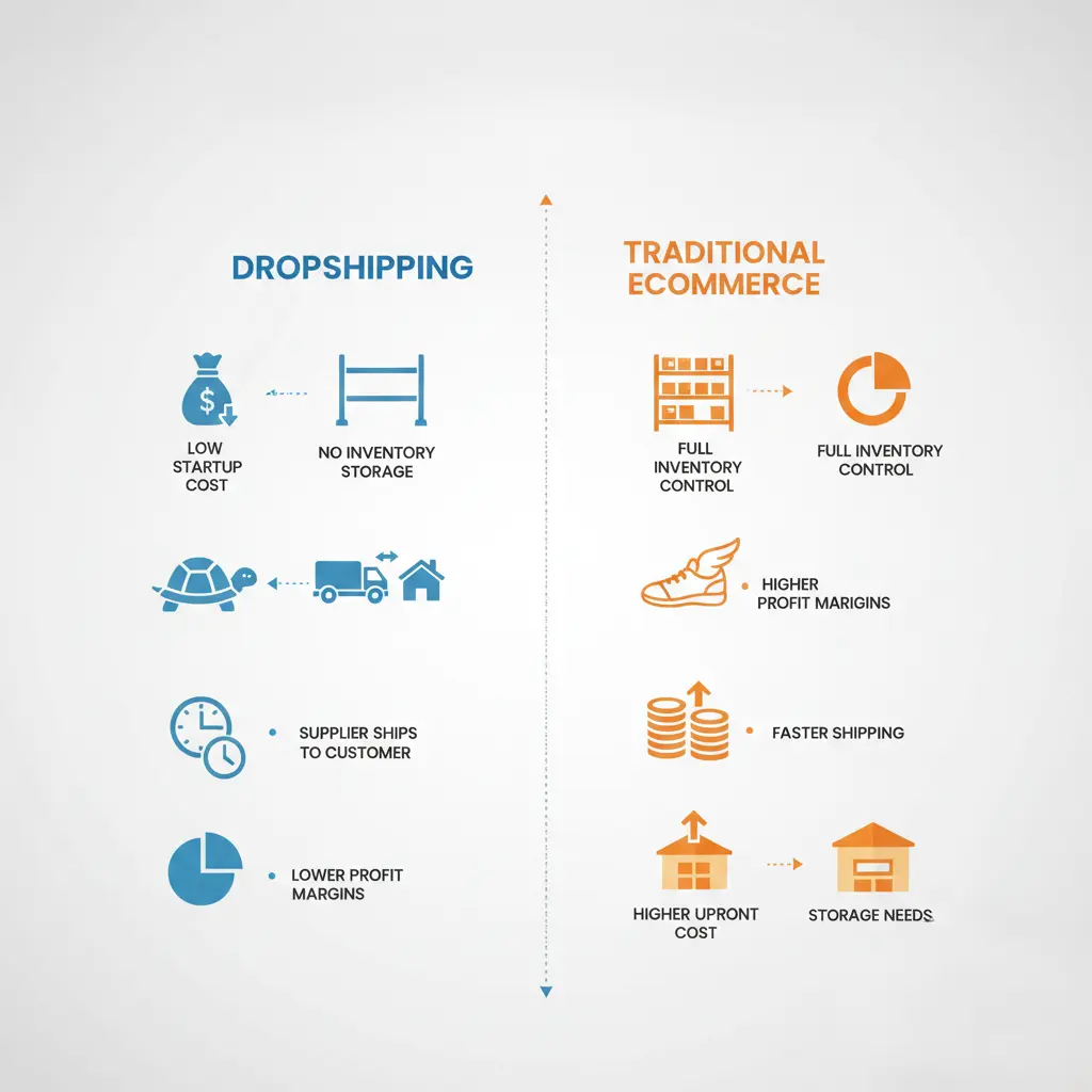 Dropshipping vs. Traditional Ecommerce: Pros and Cons