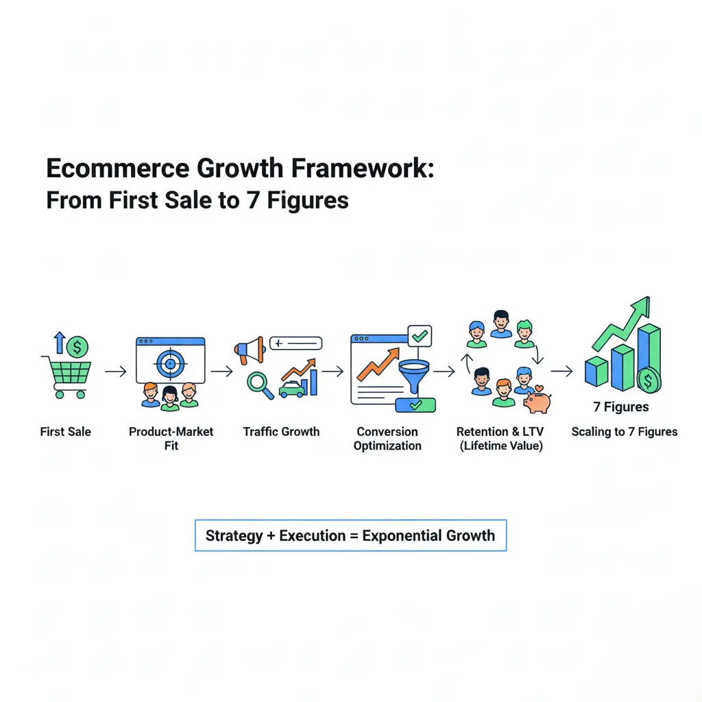 The Ecommerce Growth Framework: From First Sale to 7 Figures