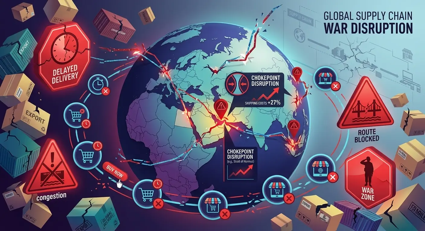 War Impact on Global E-commerce: How Conflicts Disrupt Online Business